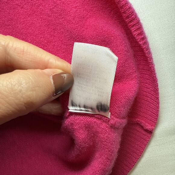 Talbots Petite Pink 2 Ply Cashmere Sweater 3/4 Sleeve Pullover Womans Sz LP EUC - Picture 8 of 12